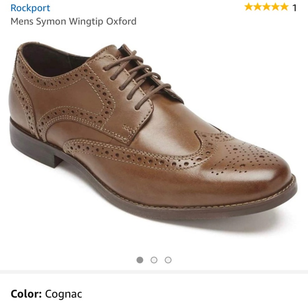 Men’s Rockport wing tip shoes
